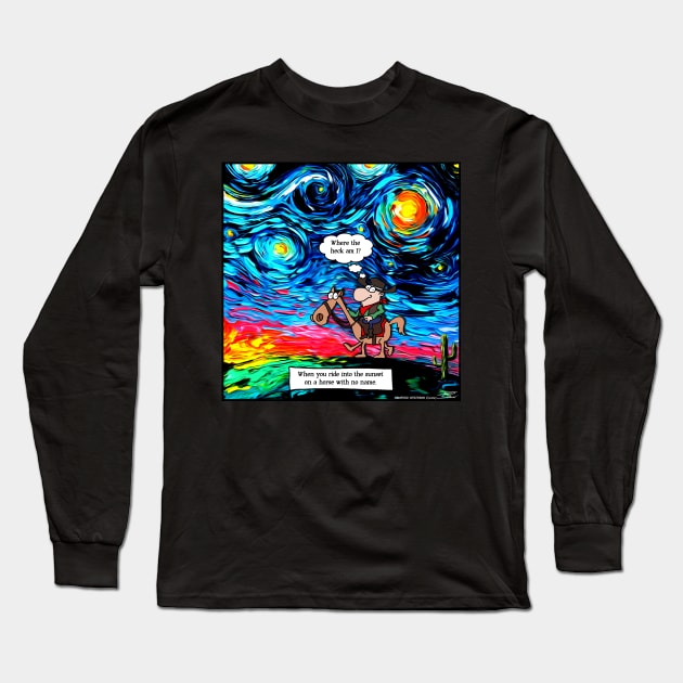 INTO THE WEST Long Sleeve T-Shirt by Paul Snover (The MAD Cartoonist)